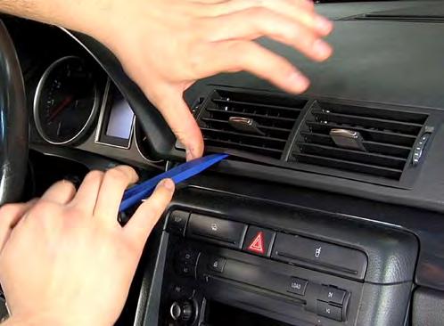 Section 2 - Install and Connect Vacuum/Boost Gauge Step 1 - emove the dash vents Using a