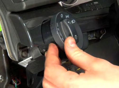 Using the directions on page 9, splice in all four wires from the gauge power harness to the correct wires at the headlight switch harness (or