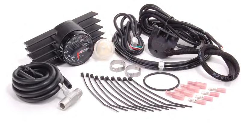VW MKVI Golf/GTI Vent Pod Vacuum/Boost Gauge Installation Kit Contents: vacuum/boost gauge with o-ring gauge power harness vacuum/boost sensor (transducer with integral harness) gauge vent pod vacuum