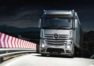 Actros modern cab offers the driver maximum comfort whilst delivering exceptional fuel economy.