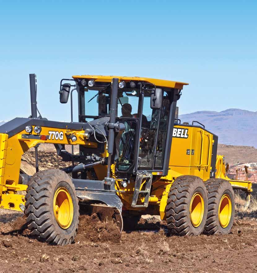 l with Bell tandem-drive graders are highly productive. But if you want to improve your ground game even more, choose a six-wheel-drive configuration.