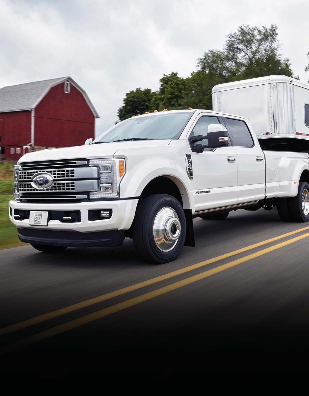 4 2017 RV & TRAILER SUPER DUTY PICKUPS A NEW LEVEL OF HORSEPOWER 440 hp @ 2,800 rpm (1) TORQUE 925 lb.-ft. @ 1,800 rpm (1) CONVENTIONAL TOWING up to 21,000 lbs. (2) 5TH-WHEEL TOWING up to 27,500 lbs.