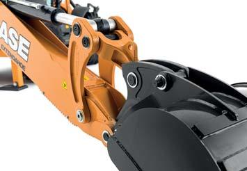 The universal coupler is optional for in-line geometry backhoe design.