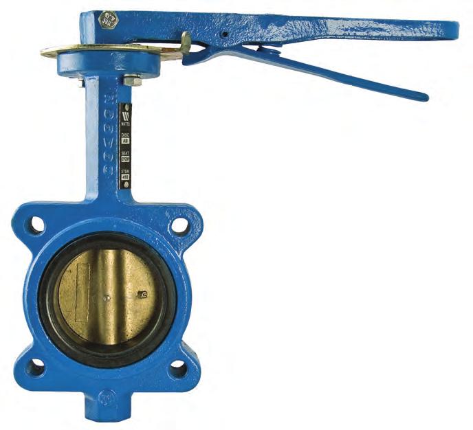 Butterfly Valves DBF and BF Series with ISO 5211 Mounting Pads Watts DBF and BF Series resilient seated butterfly valves are available in sizes 2" 24" (50 600mm) in wafer or lug design.