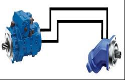 If the displacement of regulation pump and regulation engine is constant, hydrostatic transmission simply acts as a transmission that transmits power from the primary actuator to load.