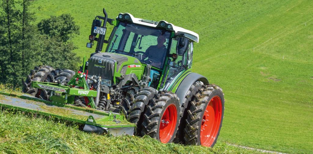 50 m - Lightweight, compact design - Centre of gravity close to tractor - Oscillating linkage with mounting for coupling triangle - Overrun and overload protection standard Fendt Twister 431 DN / 601