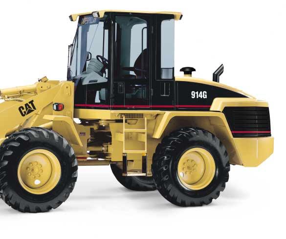 Axles and Brakes Caterpillar axles feature new enclosed, hydraulically-actuated disc brakes on both front and rear for better performance and easier operation. pg.