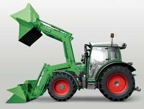 The coordinated, in-house development of the tractor and the front loader guarantees the optimum combination of all components.