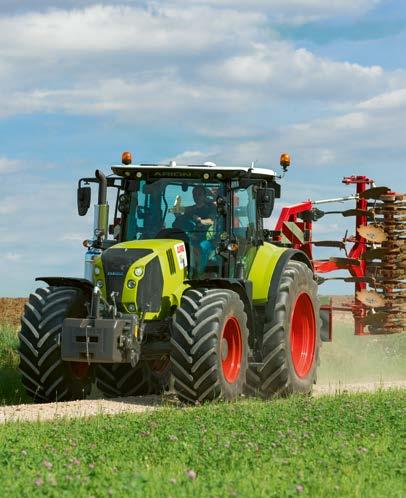 5 and 8.0 t, ARION 600 / 500 tractors can carry the heaviest of implements.
