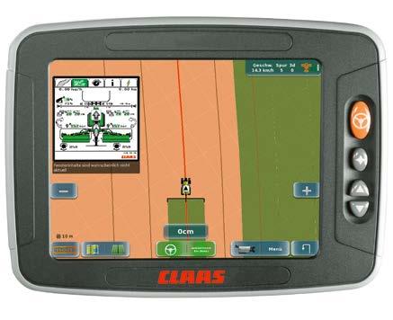4" display 7" display days and reduces the driver's workload. The way you want it. EASY on board app. Portable displays from CLAAS offer a flexible control option for ISOBUS and steering systems.