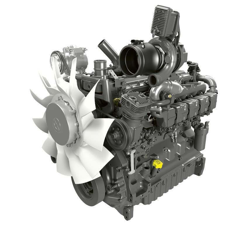 turbocharger Common rail injection (1,800 bar) 4-valve technology and intercooler ARION 600: two engine idling speeds (650 and 800 rpm) with automatic adjustment to reduce stationary fuel consumption