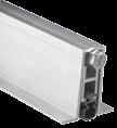 Anodized Aluminum, 1/4" x 7/8", with 3/8" Gray Nylon Brush, 1 piece @84" Approx. Wt. Each (Lbs) 485570 0.9 485623 1.5 485625 1.5 369AP84 Meeting Stile Mill Aluminum Pile Insert, 84" 485664 0.