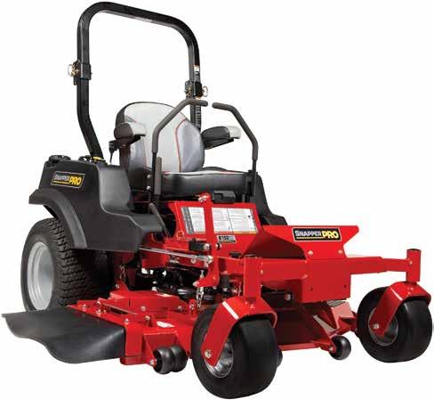 ENGINE Powerful Kawasaki FX730V Engine Two-stage industrial air-cleaner MOWER DECK Available in 52" cutting width icd Cutting System Dual, commercial Hydro-Gear ZT-4400 Transaxles deliver unmatched