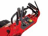 build up of debris to improve air flow and allow for access to the filter for maintenance Flat-free caster tires Adjust the mower s speed without removing your hands from the control handles with the