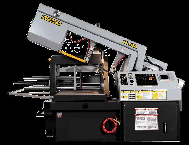 STANDARD FEATURES Built to withstand heavy fabricating environments Automatic programmable mitering with go to angle from 90 to 30 Automatic multi-indexing up to 33 in a single stroke Full capacity,