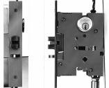 E7500 features a signalling function to monitor the latch bolt and trim locking function. 4 mortise cylinder with straight cam (not furnished) unlocks trim, trim locks when key is removed.