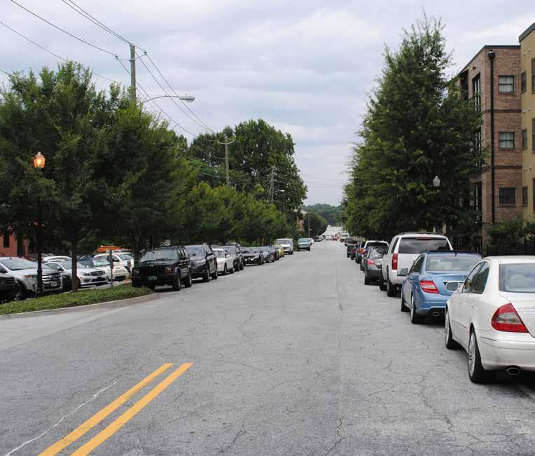 PARKING 10-YEAR UPDATE FOR THE On-street public parking is currently provided along portions of Peachtree Road, Malone Drive and Miller Drive.