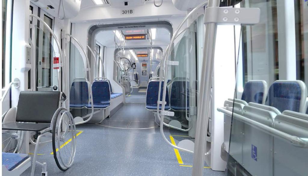 The redesign will have some seats running parallel along the middle vehicle walls facing each other.