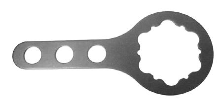 Note: Optional Wrench p/n 490044 is