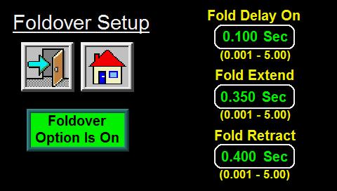 The delay off timer starts when the print engine stops moving and when complete, the rewind motor is turned off. The best setup is 0.00 for delay on and 1.00 for delay off.