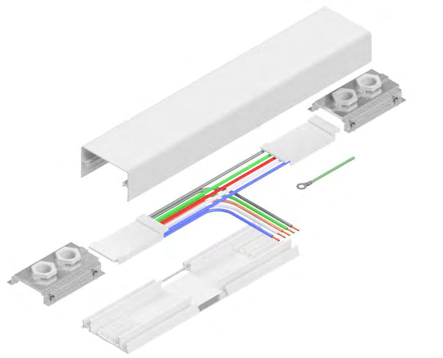 20, 60 Amp Power Systems UNIVERSAL CENTER FEED KIT Description Provides an inconspicuous means for connecting power to the raceway busbars in the center of a run. Kit consists of a 12 in.