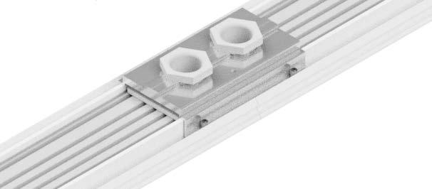 20, 60 Amp Power Systems STRAIGHT SECTIONS Description Each Plug-In Raceway straight section consists of an extruded aluminum backplane