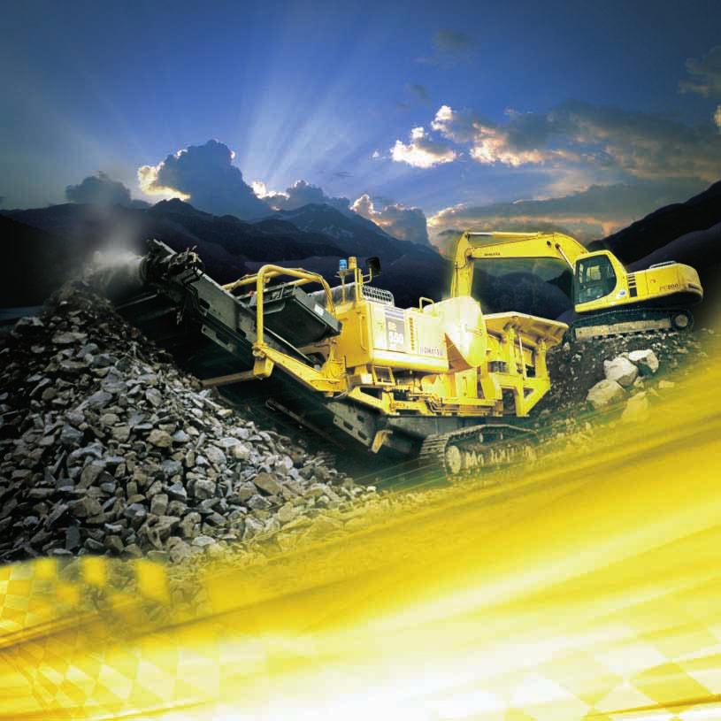 46/4747 Mobile crushers Komatsu's significant and expanding commitment to the mobile crusher markets of Europe is