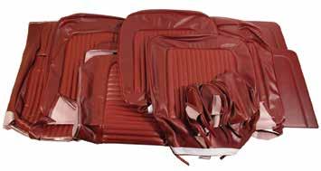 #MA9067AR 1969 Front Bench & Rear Seat Covers Set - Standard - Convertible & Coupe Feature Corinthian Vinyl Bolsters & Kiwi Grain Inserts.