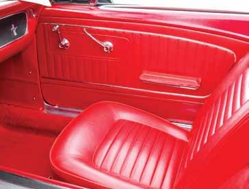 The chrome mylar trim is reproduced like original. #MA911AB #MA912AJ #MA911AD #MA912AF 1964-1965 Standard Door Panels MA911 64-65 Standard Door Panels - pr.