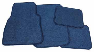 #MA906AA 1964-1968 80/20 Loop Mats with Pony These match the original carpeted floor mats in color and construction with vinyl bound edges and non-skid backing.