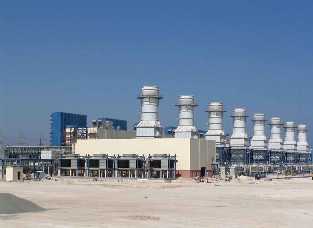 Conversion to Combined Cycle Current example : Project Az Zour, Kuwait First stage: OCGT with 8 x 2000E Comm.
