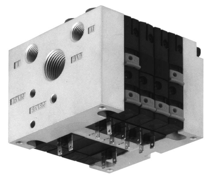 A block may consist of the following: Directional control valve modules Modules for pneumatic connection Modules for electrical connection Fig. 9.