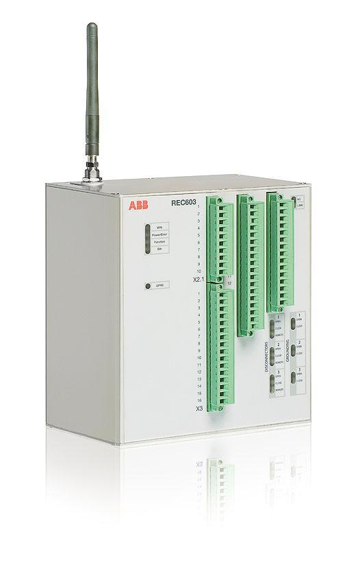 Grid Automation REC601/603 - Overview Dedicated control unit with integrated GPRS communication unit REC601 for a single controlled object REC603 for up to three (3) controlled objects Built-in