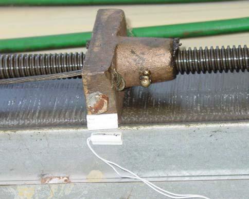 II. Mounting Auxiliary Status Switches to PowerCurtain Cover Handles Cable End Magnet on Place the Reed Switch approx. 1/8 off the edge of the back-plate.