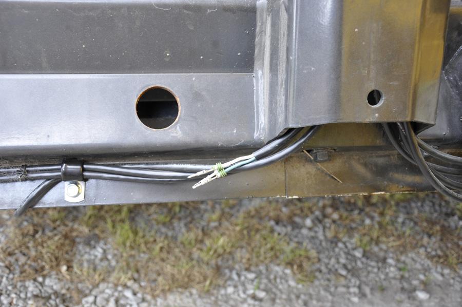 Flare connector terminals using removal tool. Reinstall wires in connector body with black into A, white into B, and green into C after routing to the sensor.