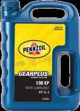 PENNZOIL GEARPLUS 140 EP Pennzoil Gearplus SAE 140 EP is formulated using sulphur phosphorus EP chemistry and contains corrosion inhibitors which are specially designed to protect bronze alloys.