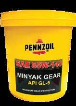 PENNZOIL SAE 85W-140 MULTI PURPOSE GEAR OIL Pennzoil SAE 85W-140 multi purpose gear oil is formulated from highly refined base oils