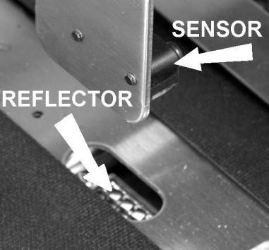 Media Sensor Test: There are two LED s located on the exit side of the Media Sensor.