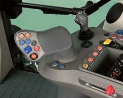 The multi-function controller incorporates our unique patented My Switch button (P) that allows the operator to select and activate up to four different functions: the Autoshift