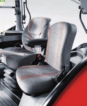 Safety is also a major consideration. A contact switch prevents the tractor from being started unless the driver is seated, for example.