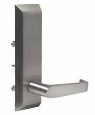 X X TRIM X FINISH (Exit Device) Thumbpiece retracts Latch Bolt always free 602 T Lever retracts Latch Bolt 605 L Knob retracts Latch Bolt 605 K Key outside locks or unlocks Thumbpiece 603 TC PLATE