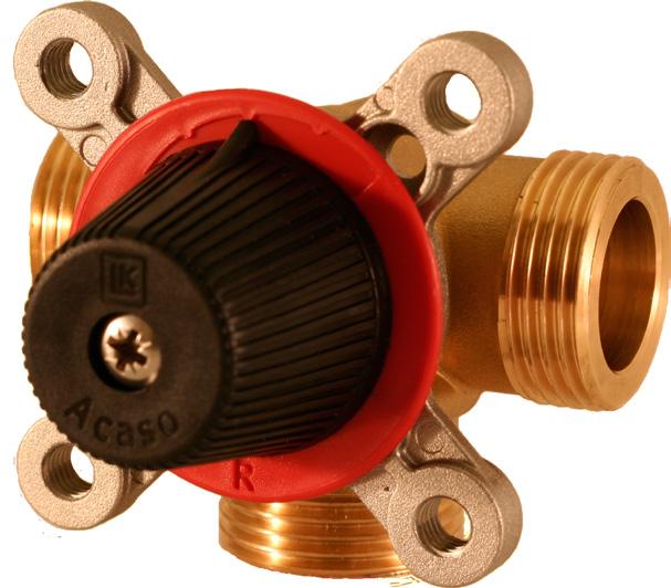 LK 840 Mixing valve 3-way mixing valves with female/male threads or compression fittings have been developed especially for hydronic heating systems. Technical data Max.