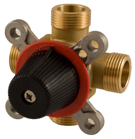 LK 841 Mixing valve 4-way mixing valves with female/male threads or compression fittings have been developed especially for hydronic heating systems. Technical data Max.