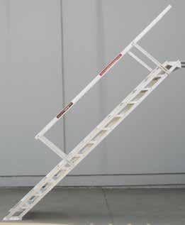 PORTABLE STAIRS: HOW DO THEY SELF-LEVEL? HOW DO THE 14 STEP PORTABLE STAIRS ADJUST TO SUIT HEIGHTS FROM 2.6M - 3.