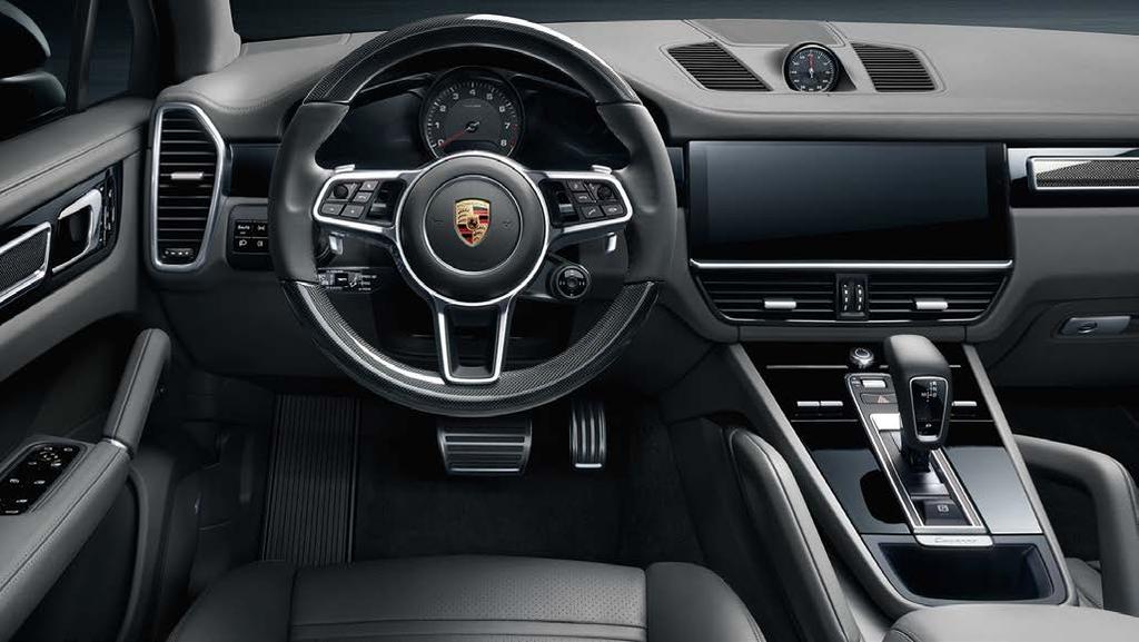 Porsche Advanced Cockpit Instrument cluster with two 7 displays and central