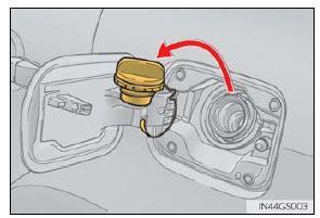 The fuel filler is located on the left-hand (driver s) side of the vehicle on the rear quarter panel and