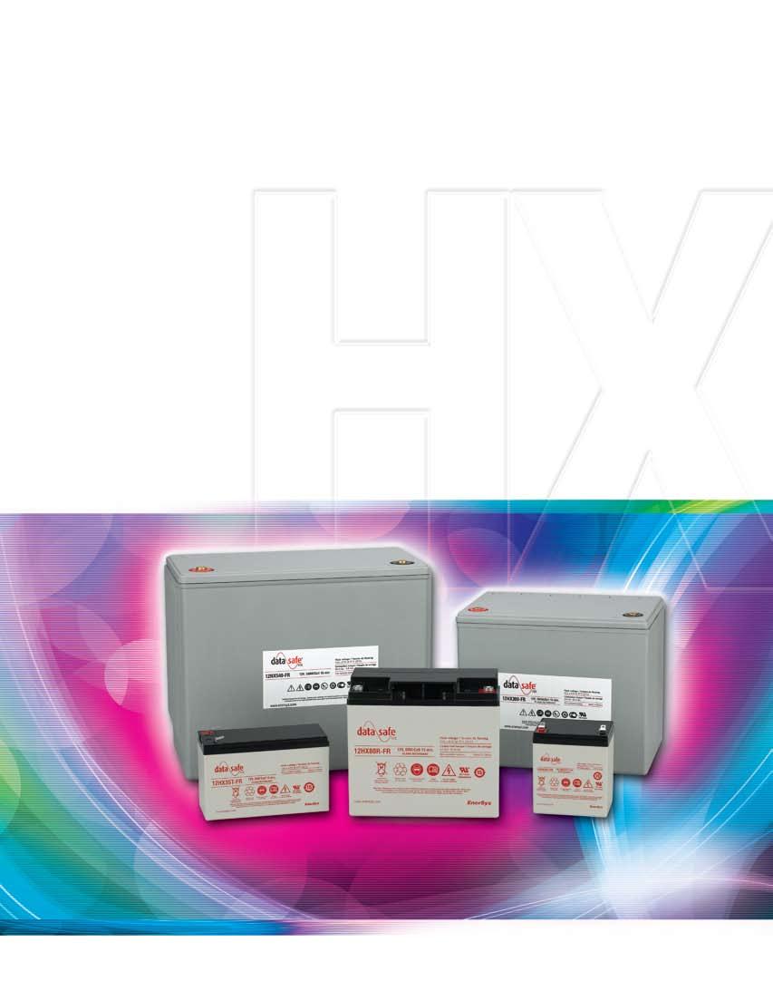 DATASAFE HX TOP TERMINATED BATTERIES DataSafe HX Top Terminated Batteries 6 and 12
