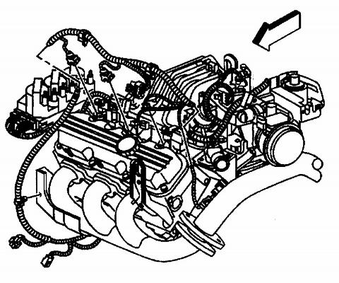 25. Connect the wiring harness electrical connectors to the following components on the left side of the engine: ^ The fuel injectors ^ The ignition harness ^ The boost control solenoid, L67