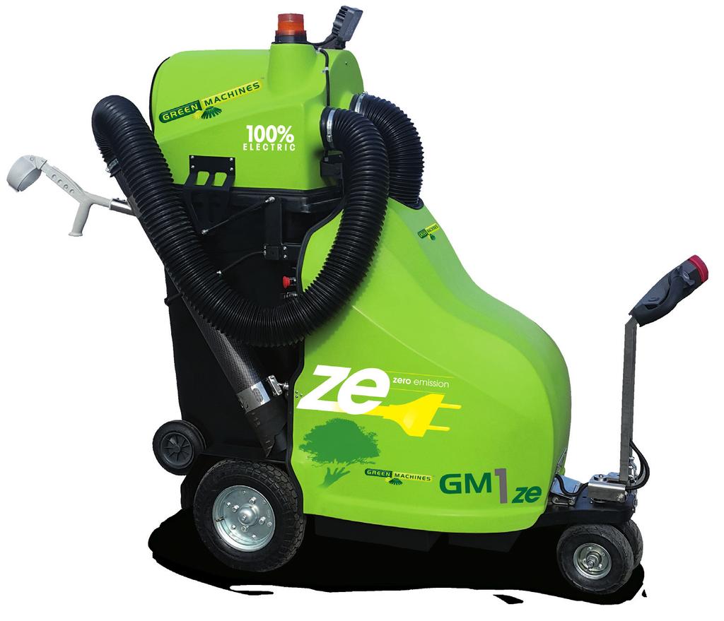 10 11 Green Machines GM1ze A Batteries: 24, 36 or 48 Volt of traction lead acid batteries. Running time; 8 16 hours depending on use. Small, Smart, clean. Bye bye refuse! Thanks to the GM1ze.