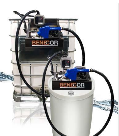 BENECOR SMART START TOTE MOUNTED PUMP PACKAGE Only Benecor gives you Smart Start technology. Our Smart Start Tote and Barrel Pump Package allows for minimal user interface.